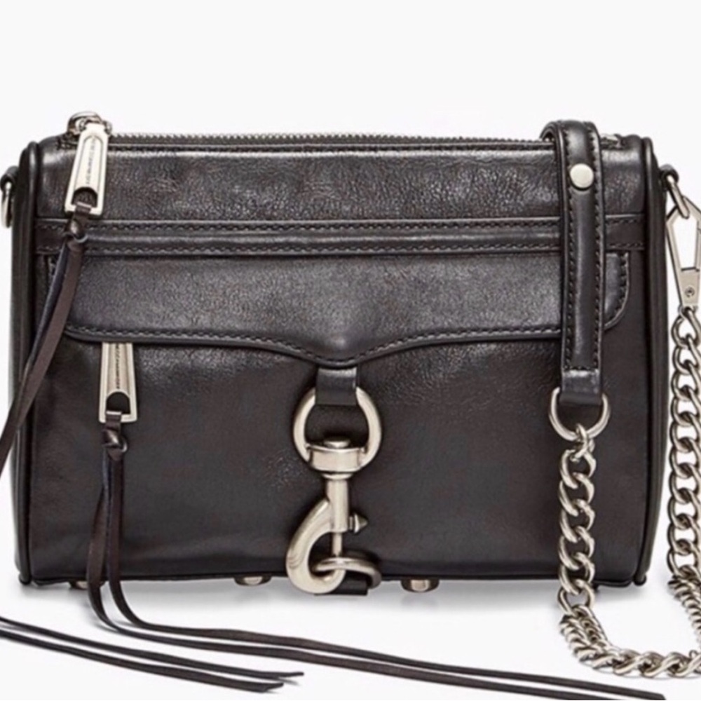 Rebecca Minkoff Black Leather Crossbody Bag